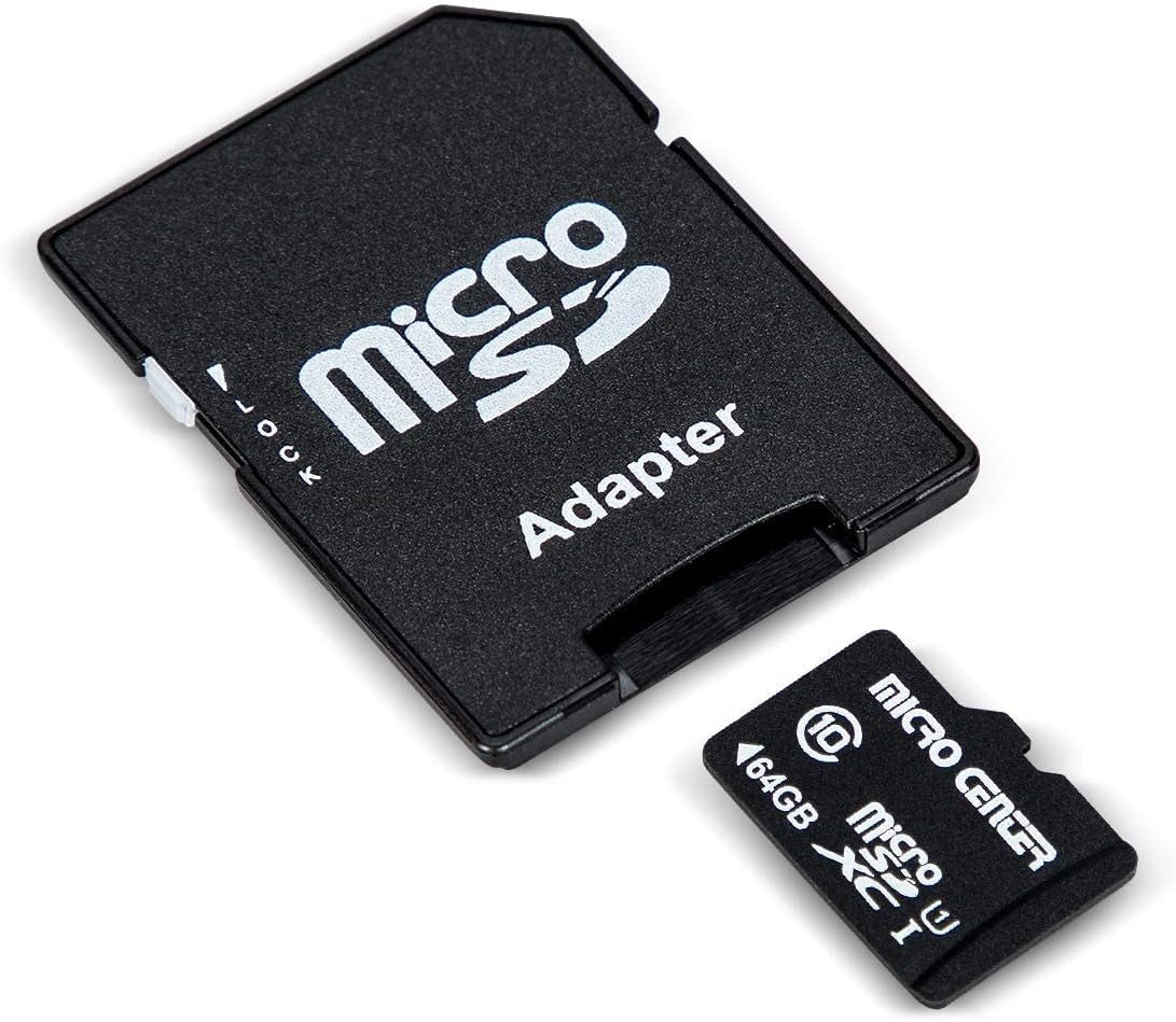 64GB Class 10 MicroSDHC Flash Memory Card with Adapter, 5-Pack | 80MB/s Read Speed, C10, U1 A1 Rated for Security Cameras, Smartphones, Drones, Tablets, and PCs