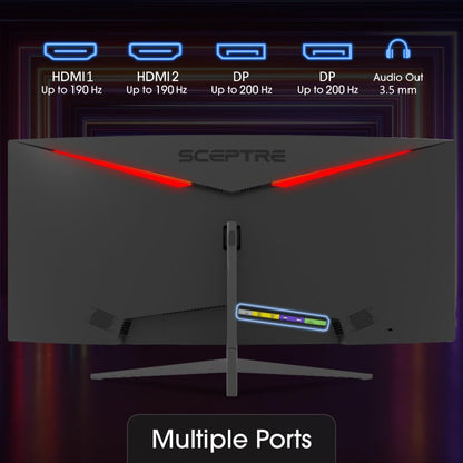 30-Inch Curved Gaming Monitor 21:9 2560X1080 Ultra Wide/ Slim HDMI Displayport up to 200Hz Build-In Speakers, Metal Black (C305B-200UN1) | 21:9 2560X1080 Ultra Wide/Slim HDMI Displayport up to 200Hz Build-In, Ultrawide 200Hz, 200 Hz Refresh Speed, HDR400