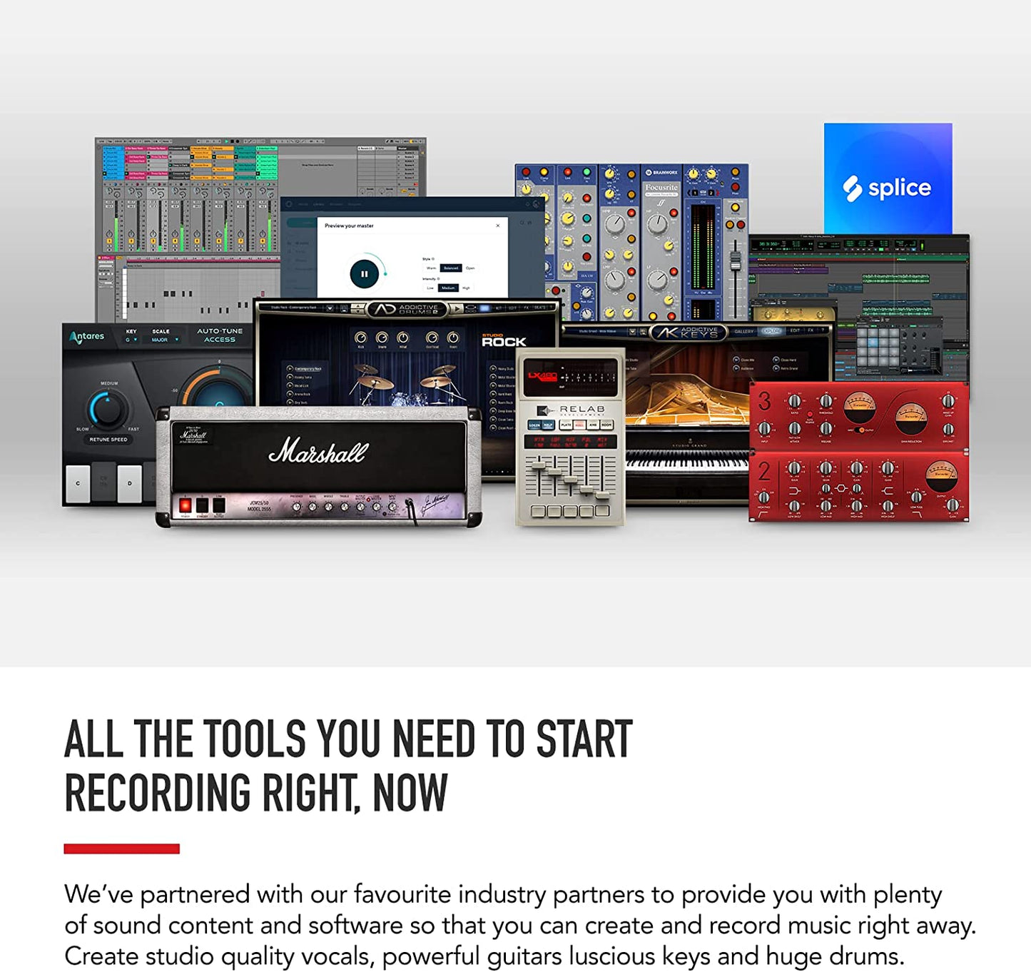 Scarlett Solo 3rd Generation USB Audio Interface for Musicians and Content Creators - Studio Quality Recording and Playback, Featuring 1 XLR Mic Preamp, 1 Hi-Z Instrument Input, 24-Bit/192kHz Resolution, 56dB Gain Range, Air Mode, Compatible with macOS, Windows, and iPadOS