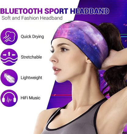 Bluetooth Sleep Headphones Headband with Ultra-Thin HD Stereo Speakers Ideal for Side Sleepers, Sports, Yoga, and Travel