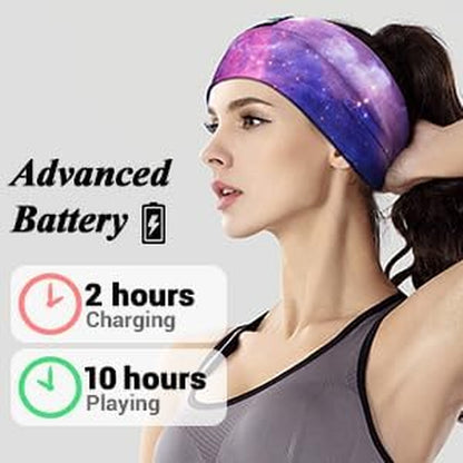 Bluetooth Sleep Headphones Headband with Ultra-Thin HD Stereo Speakers Ideal for Side Sleepers, Sports, Yoga, and Travel