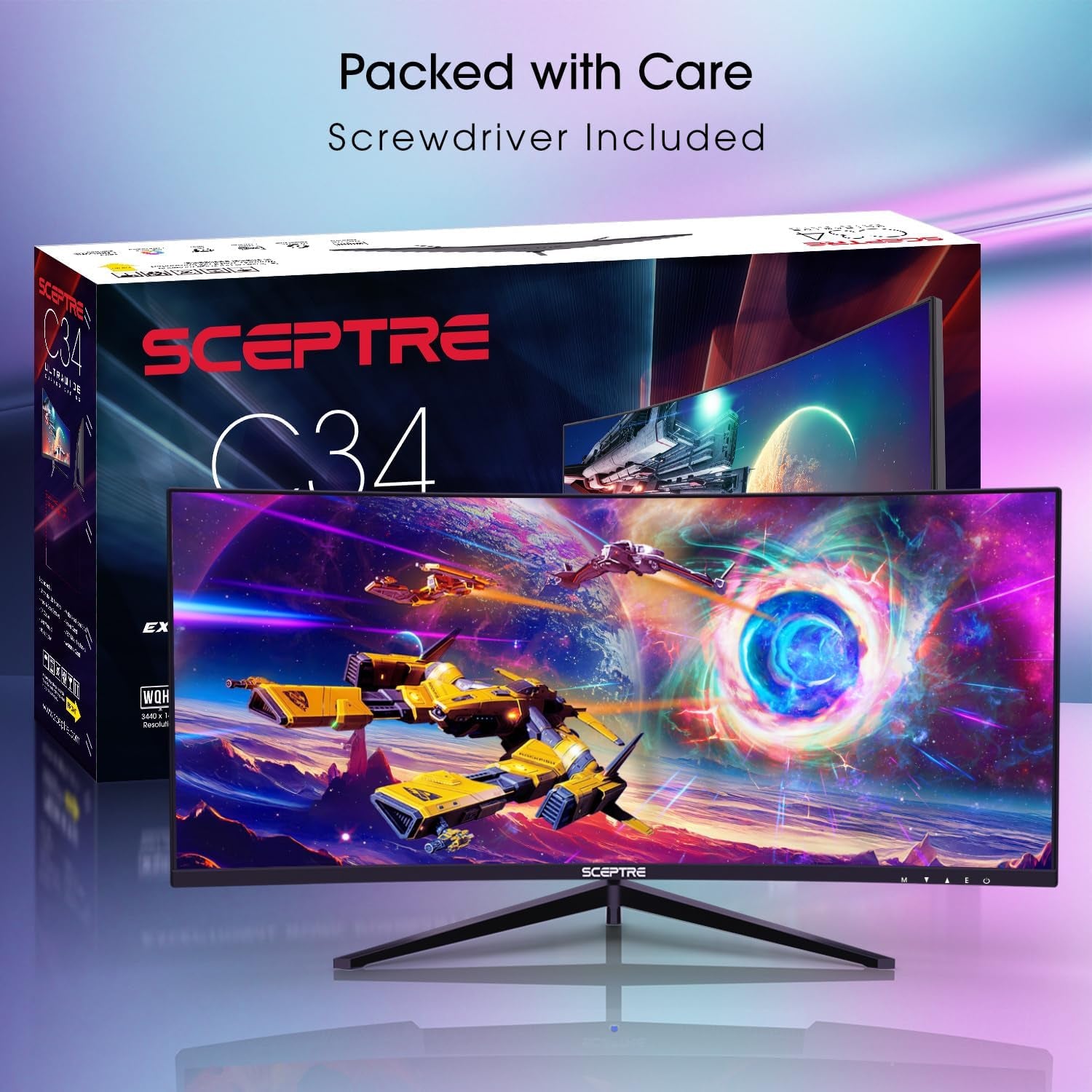 30-Inch Curved Gaming Monitor 21:9 2560X1080 Ultra Wide/ Slim HDMI Displayport up to 200Hz Build-In Speakers, Metal Black (C305B-200UN1) | 21:9 2560X1080 Ultra Wide/Slim HDMI Displayport up to 200Hz Build-In, Ultrawide 200Hz, 200 Hz Refresh Speed, HDR400