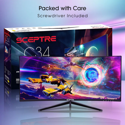 30-Inch Curved Gaming Monitor 21:9 2560X1080 Ultra Wide/ Slim HDMI Displayport up to 200Hz Build-In Speakers, Metal Black (C305B-200UN1) | 21:9 2560X1080 Ultra Wide/Slim HDMI Displayport up to 200Hz Build-In, Ultrawide 200Hz, 200 Hz Refresh Speed, HDR400