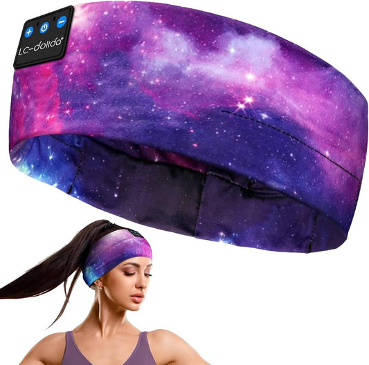 Bluetooth Sleep Headphones Headband with Ultra-Thin HD Stereo Speakers Ideal for Side Sleepers, Sports, Yoga, and Travel