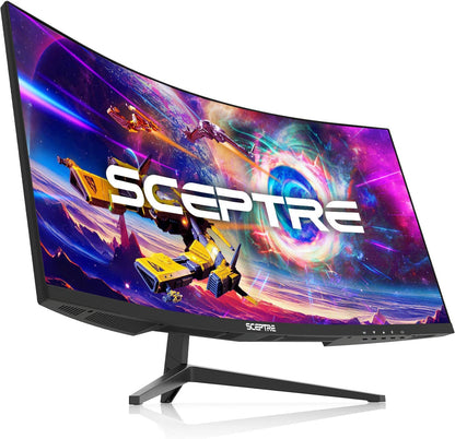 30-Inch Curved Gaming Monitor 21:9 2560X1080 Ultra Wide/ Slim HDMI Displayport up to 200Hz Build-In Speakers, Metal Black (C305B-200UN1) | 21:9 2560X1080 Ultra Wide/Slim HDMI Displayport up to 200Hz Build-In, Ultrawide 200Hz, 200 Hz Refresh Speed, HDR400