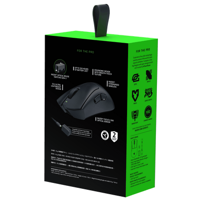 Deathadder V3 Hyperspeed Wireless Optical Ergonomic Gaming Mouse, 26000 DPI, Black