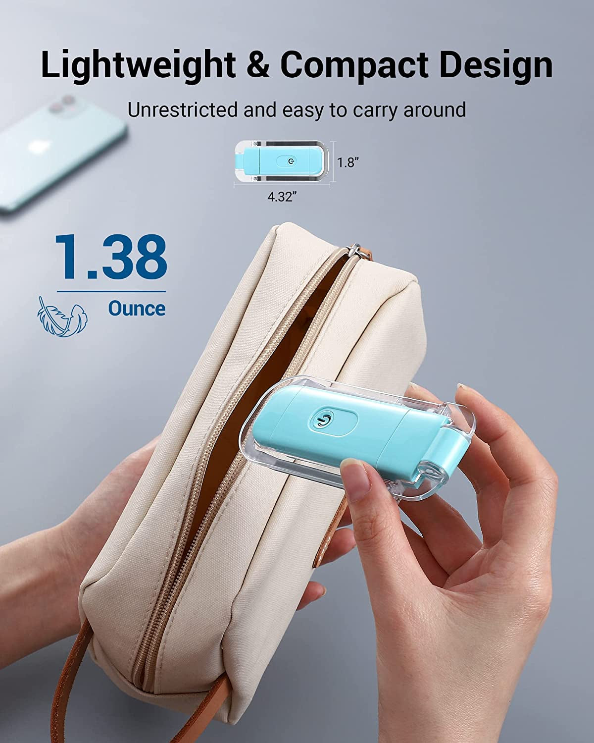 Adjustable Brightness USB Rechargeable Clip-On Book Reading Light (Blue) | Amber & Warm White Glow, Flexible Angle, Ideal Sleep Aid for All Ages