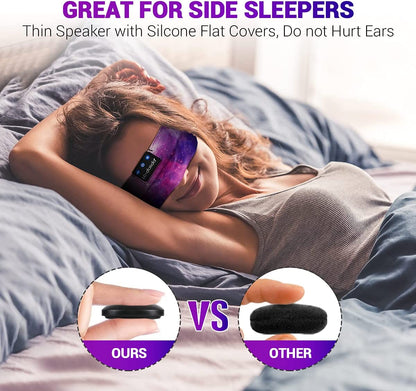 Bluetooth Sleep Headphones Headband with Ultra-Thin HD Stereo Speakers Ideal for Side Sleepers, Sports, Yoga, and Travel