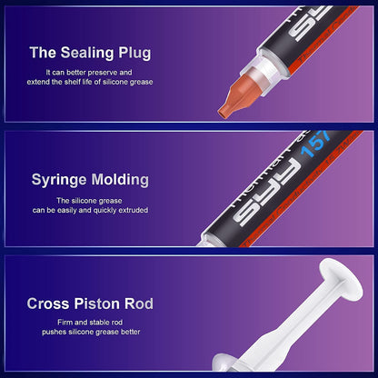 Thermal Paste,  2 Grams CPU Paste Thermal | Carbon Formula; Fast Heat Transfer; CPU/GPU Compatible; Easy Application; Reliable Cooling