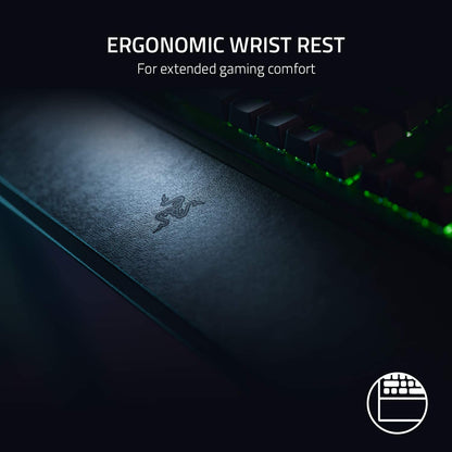 Razer Blackwidow V3 Mechanical Gaming Keyboard: Green Mechanical Switches Tactile & Clicky - Chroma RGB - Compact Form Factor - Programmable Macros - Snap Tap