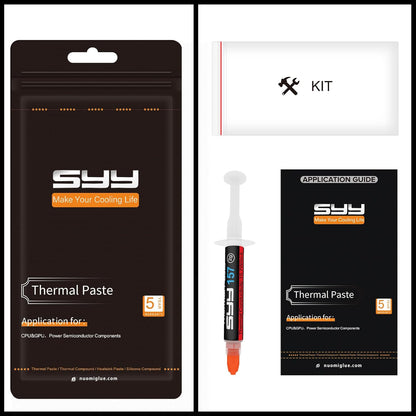 Thermal Paste,  2 Grams CPU Paste Thermal | Carbon Formula; Fast Heat Transfer; CPU/GPU Compatible; Easy Application; Reliable Cooling