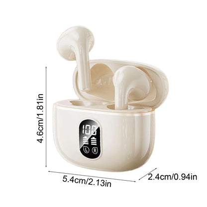 Bluetooth Earbuds Wireless Earbuds with Digital Display , Bluetooth Headphones Long Lasting Battery Active Noise Cancellation