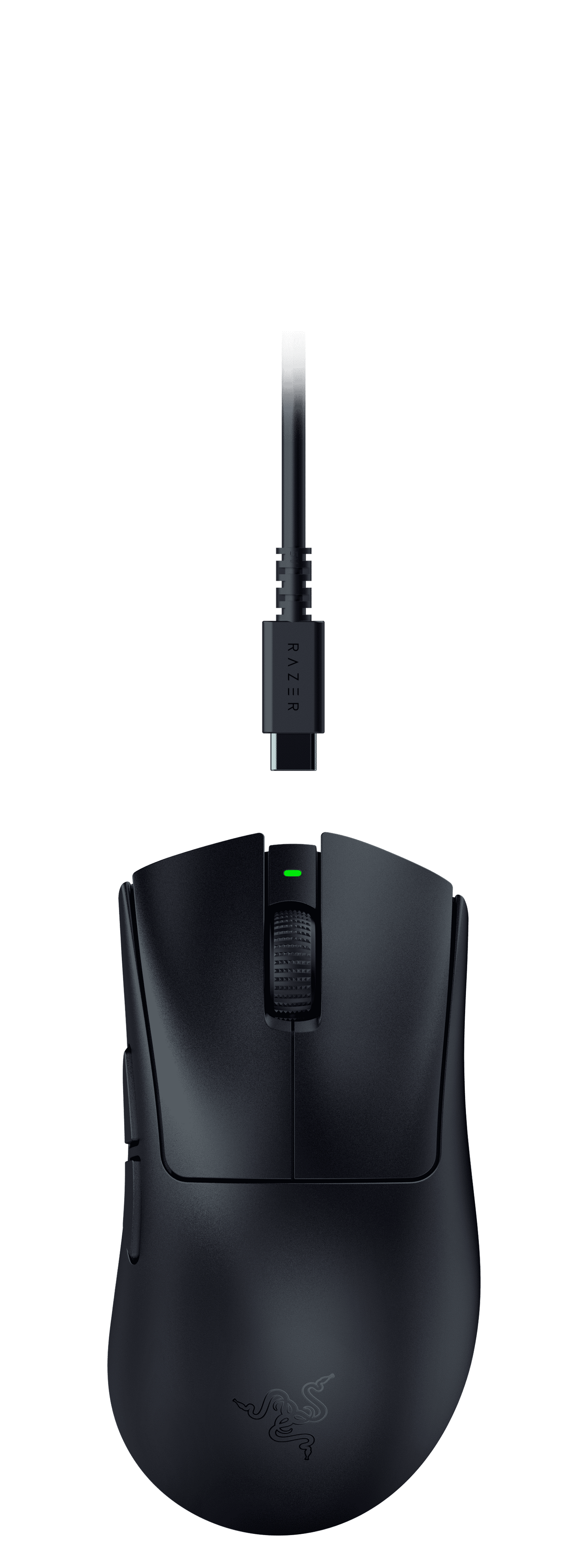 Deathadder V3 Hyperspeed Wireless Optical Ergonomic Gaming Mouse, 26000 DPI, Black
