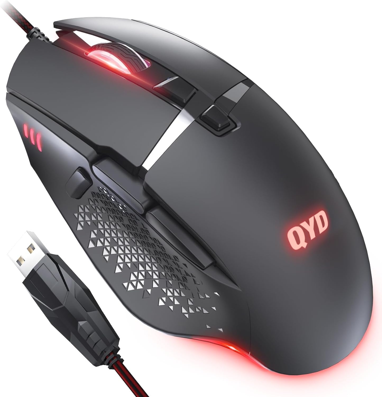 CYD Gaming-Mouse USB PC Computer-Mouse-Wired for Game Daily 7 Programmable Buttons Comfortable Grip Ergonomic Optical RGB Desktop Laptop Gamer-Mice (C309)