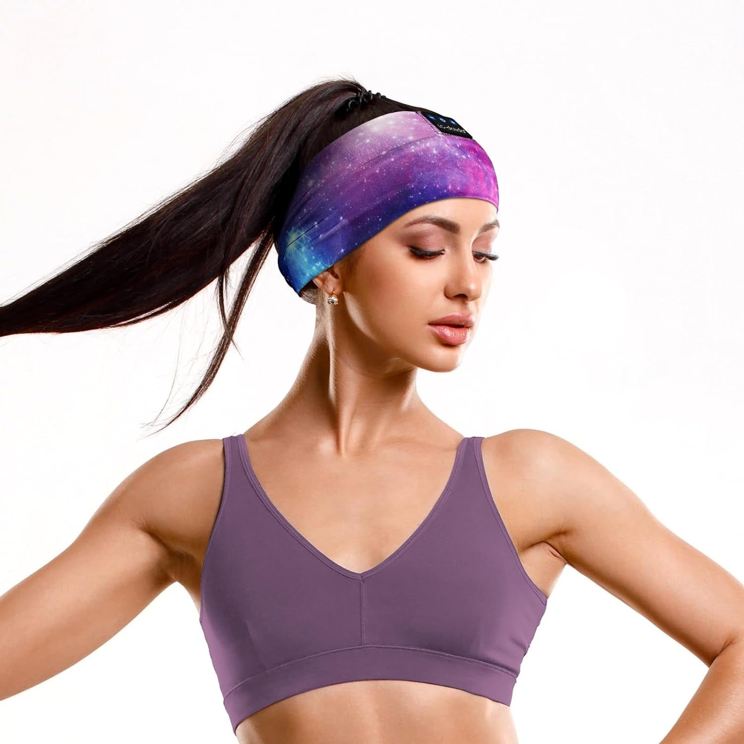 Bluetooth Sleep Headphones Headband with Ultra-Thin HD Stereo Speakers Ideal for Side Sleepers, Sports, Yoga, and Travel