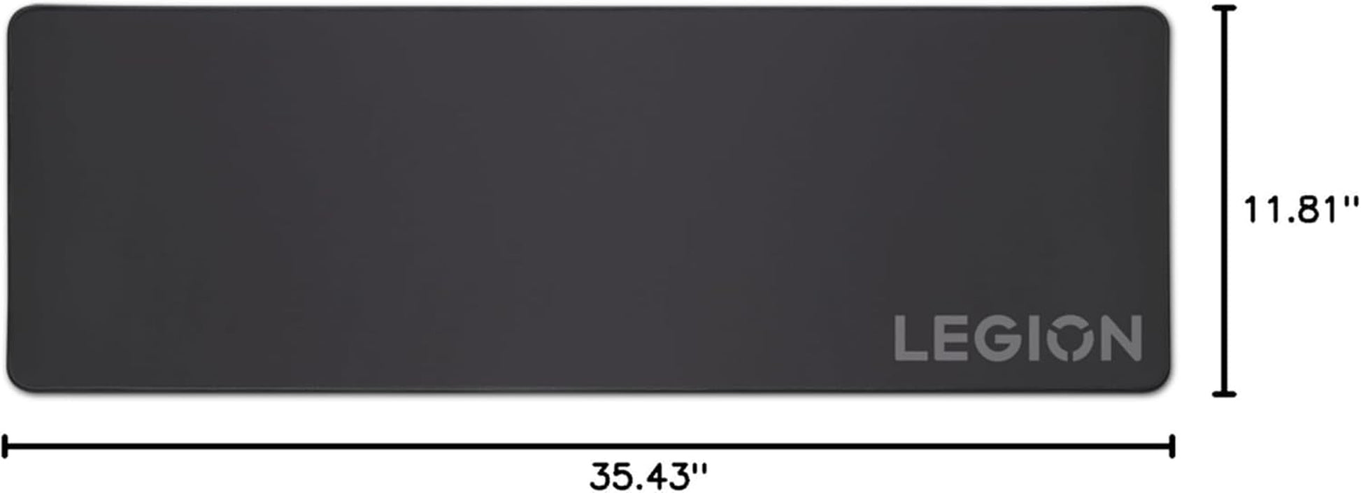 Legion Gaming XL Cloth Mouse Pad - Anti-Fray, Non-Slip, Water-Repellent, Black, Model GXH0W29068