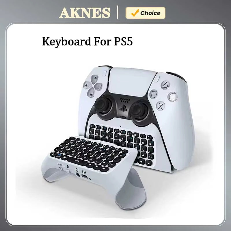 Bluetooth Wireless Keyboard for PS5 Controller - External Chatpad for PlayStation 5