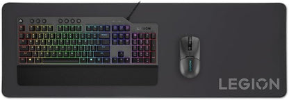 Legion Gaming XL Cloth Mouse Pad - Anti-Fray, Non-Slip, Water-Repellent, Black, Model GXH0W29068